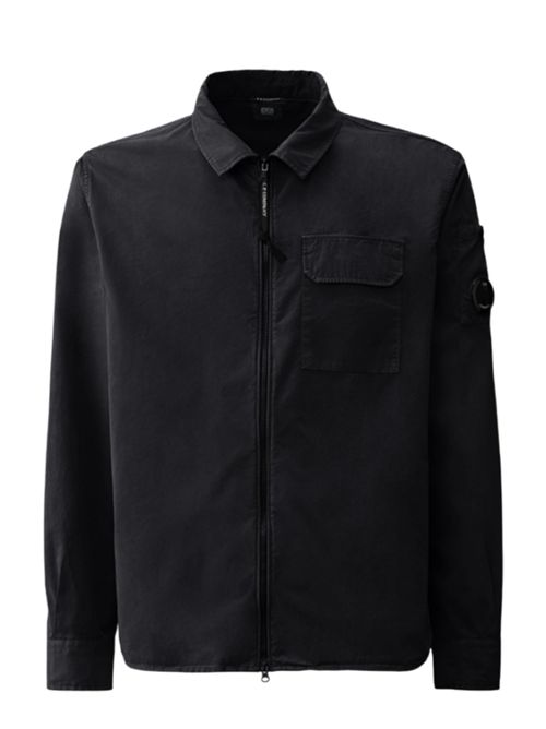 COTTON GABARDINE OVERSHIRT C.P.COMPANY | RCCMOS705A110143G888 - TOTAL ECLIPSE